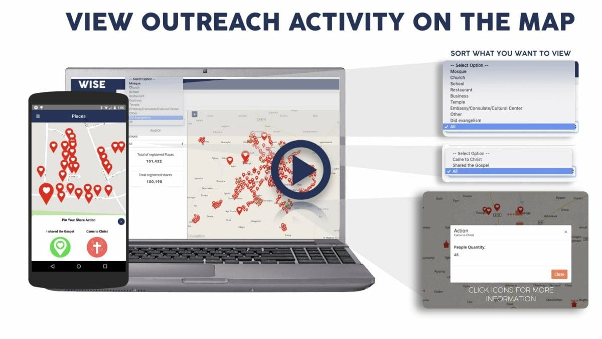 View video covering WISE Places allowing you to view outreach activity on a map.
